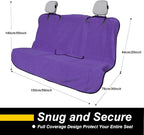 Back Seat Cover for Car Trucks Van SUV,Waterproof Rear Bench Towel Seat Covers for Dogs and Kids,Automotive Backseat Protector (Purple)