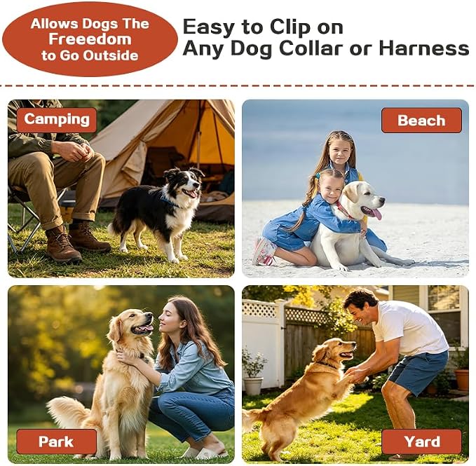 Dog Tie Out Cable - Chew Proof Steel Wire Lead - 360° Tangle Free Outdoor Leash for Pups - Dog Runner Cable for Small to Medium Dogs (Red, 45lbs/20ft)