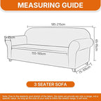 XINEAGE Stretch 3 Seater Slipcover, Non-Slip Pet Couch Cover,Dark Green | Washable Furniture Protector, Elastic Bottom, Dogs & Cats Friendly, Scratch-resistant, Fast Setup, High Elasticity