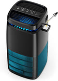 POMORON Air Purifiers for Home with Negative Ion and UV, MJ002H, Black | Negative Ion Function, UV Function, True H13 Filter, 8/12/24 hours Timer, Fragrance Diffuse