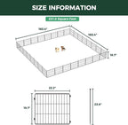 FXW MiniPaws Dog Playpen, Indoor, Yard & RV Camping, 20" H, 32 Panels | Portable, Expandable Layout, Tool-Free Setup, For Puppies & Small Dogs