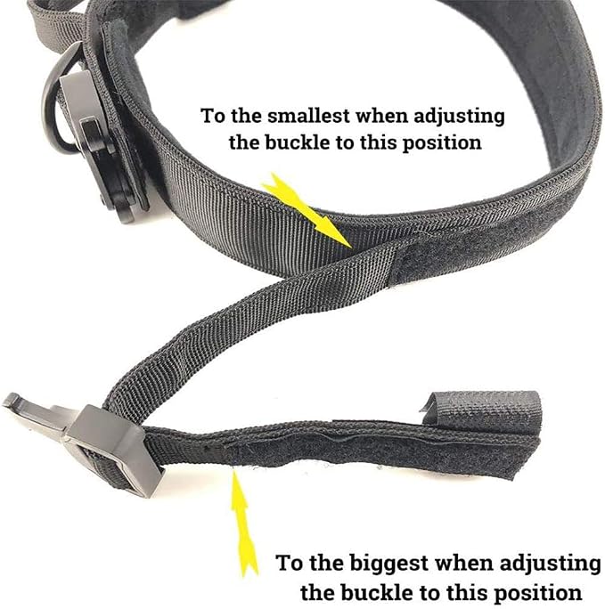 Tactical Dog Collar Adjustable Military Nylon Dog Collar with Control Handle and Heavy Duty Metal Buckle for Medium and Large Dogs (Green,S) | 1000D Heavy-Duty Nylon Fabric，Quick-Release Metal Buckle，Soft-Padded Webbing，Velcro Patch&D-Ring for Training...