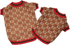 Everything Chic Luxury Dog Sweater – Soft Knit Designer Pet Outfit for Small Dogs & Puppies, XS–L, Stylish Warm Clothing for Yorkies, Chihuahuas, Dachshunds, Maltese, French Bulldog