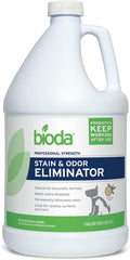 Bioda Commercial Strength Enzymatic Stain & Odor Eliminator for Pets, 1 gal | Pet Urine Enzyme Cleaner | Stain Remover | Urine Odor Eliminator | Carpet & Couch Cleaner | Made in USA | 1 Gallon