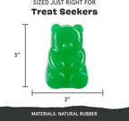 BarkBox Munchie The Bear Dog Toy - for Dogs up to 20 lbs - Small | for Treat Dispensing and Bouncing