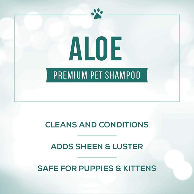 Nature's Specialties Aloe Premium Ultra Concentrated Dog Shampoo Conditioner for Pets, Makes up to 2 Gallons, Natural Choice for Professional Groomers, Herbal Aloe Infused Formula, Made in USA, 16 oz