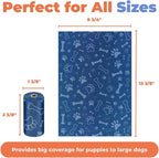 Best Pet Supplies Poop Bags for Dogs - Royal Blue, 150 Count | Scented, Leak-proof, Easy-Tear perforations, 15 Thick Bags per roll, Outdoor Walking & Travel, Fits Standard Holders