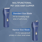 Dog Grooming Kit Clipper for Thick Coat | Low Noise, Cordless Cat Hair Trimmer, Rechargeable Shaver Pet Grooming Tools