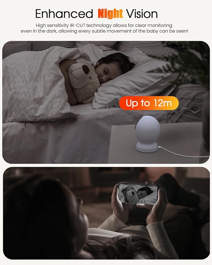 4MP Indoor Security Camera,360°Pet Camera Indoor,Baby Monitor with Phone App,Support 5G/2.4Ghz WiFi,Dog Cameras with Speaker, AI Motion Detection,2-Way Audio for Home/Baby/Cat Camera,No Subscription