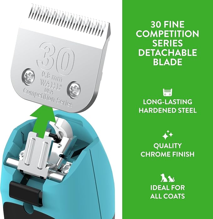 Wahl Professional Animal Competition Blade, 2355-100, 30 | Fine, Detachable Blade with 1/32 in Cut Length
