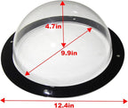 Dog Fence Window - Acrylic Clear View Dome Pet Peek Window - 12.4in for Dog/cat/Horse,Even Children