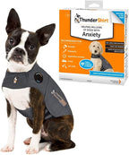 ThunderShirt for Dogs Calming Anxiety Vest, X Small, Heather Gray | Skin-Friendly Dog Anxiety Shirt, Helps Reduce Stress from Thunder, Fireworks & Travel
