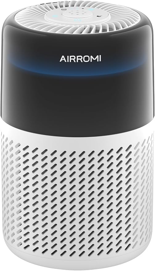 AIRROMI HEPA Air Purifier for Bedroom&Home,Pet Air Purifier for Home Pets,Removes Pet Odor,Cat Litter Smell,Dust,Smoke&Allergies,Quiet Room Air Purifier with Scents,360°Air Cleaner,A2005 White