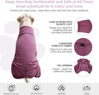 Dog Pyjamas PJS Sweater Clothes and Home Clothing Suitable for Small to Medium Breeds of Dogs, Dog Neutering Suits, Extra-Large Stretch Fabric, Four-Legged Clothes (Thickened Red, XL)