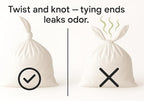 BOS Amazing Odor Sealing Disposable Bags, for Pet Waste (for small dogs) or Any Sanitary Product Disposal - Durable and Unscented[Size: XXS, Color: White] (200 count, Pack of 1) (200 Bags)