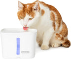 PetSafe Viva Pet Fountain - Encourages Healthy Hydration - Automatic Water Dispenser with Double Filtration - Ultra Quiet Water Fountain - Easy to Assemble & Clean - Stainless Steel - 64 oz | Whisper-Quiet Pump Encourages Hydration, BPA-Free, Dishwashe...
