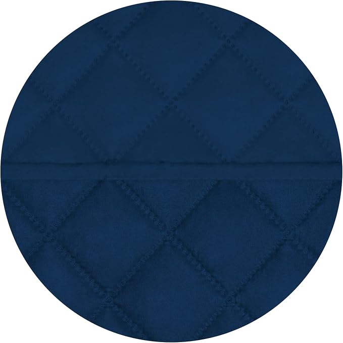 PureFit Reversible Quilted Sofa Cover, Water Resistant Medium Slipcover Furniture Protector, Washable Couch Cover with Non Slip Foam and Elastic Straps for Kids, Pets (Loveseat, Navy/Navy) | Navy/Navy, Water Resistant Couch Protector, Washable Pet Couc...