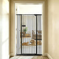 Lumizone Extra Tall Cat Gate 61.02" High 29.92"-42.51" Wide Pet Gate Black | Dog Gate for Doorway Hallway Stairs Pressure Mounted Extra Wide 1.37" Gap No Drilling Auto-Close One-Handed Operation