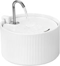 Upgrade Ceramic Cat Water Fountain, 2.2L/78oz Ceramic Cat Fountain, Automatic Ceramic Water Fountain for Cats, Pet Water Fountain with Ultra-Quiet Pump (White) | 2.2L/78oz Ceramic Cat Fountain, Automatic Ceramic Water Fountain for Cats, Pet Water Fount...