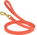Viper Biothane K9 Working Dog Leash Waterproof Lead for Tracking Training Schutzhund Odor-Proof Long Line with Solid Brass Snap for Puppy Medium and Large Dogs, 10ft Coral