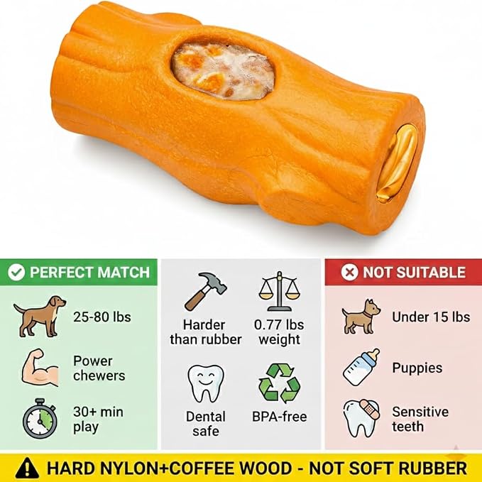 2 Pack Dog Toys for Aggressive Chewers, Interactive Indestructible Dog Toys to Keep Them Busy, Durable Dog Frozen Treat Toy for Large & Medium Dogs, Reduces Anxiety, Yollow & Brown