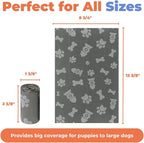 Best Pet Supplies Poop Bags for Dogs - Gray, 240 Count | Scented, Leak-proof, Easy-Tear perforations, 15 Thick Bags per roll, Outdoor Walking & Travel, Fits Standard Holders