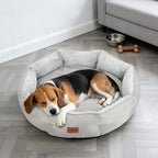 Small Dog Bed for Small Dogs, Cat Bed for Indoor Cats, Cooling Pet Bed for Puppy, Reversible Design with Cool-Touch Summer Side, Machine Washable with Non-Slip Bottom 25 Inch