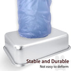 Small Stainless Steel Litter Box for Kittens Rabbits, 15.5"×11.6"×4" | Metal, Rust-Proof, Non Stick, No Smell, Easy to Clean