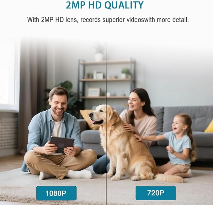 Two Way Video Camera,Dual-Band(5G/2.4G)Indoor Home Security Cameras,Baby Motion Pet Dog Camera with Phone App,Motion for Elderly/Nanny/Pet/Dog/Baby,Audio Calling Device Pan Til,Motion Detection