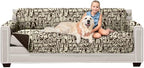 Sofa Shield® Couch Slip Covers for Dogs, Reversible Furniture Protector with Strap, Stain and Tear Resistant Cushion Cover, 78 inch Seat, Machine Washable Slipcover Pets, Cats, Chocolate Dog Print