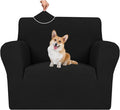 MAXIJIN Chair Covers for Living Room 1 Piece Stretch Sofa Chair Slipcovers with Arms (31"-46") Furniture Protector for Dog Pet Couch Armchair Cover (Chair, Diamond Pattern Black)