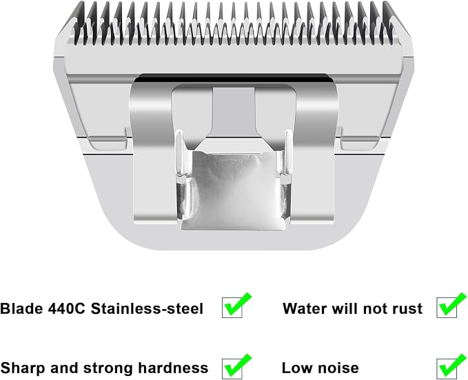 5FW Dog Grooming Wide Blades,Compatible with Andis,Oster A5,Wahl KM10 | Cut Length 1/4"(6.3mm)