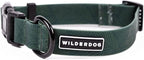 Wilderdog Waterproof Dog Collar - Repels Water & Dirt - Small 11"-15" - Cedar