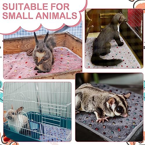 Reginary 4 Pcs Guinea Pig Fleece Cage Liners, Colorful Dot, 35 x 24 Inch - Image 5