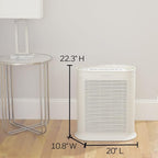 Honeywell AllergenPlus HEPA Air Purifier for Home, 2250 Ft² Rooms in 1 hour, Reduces Allergens, Dust, Pollen, Smoke, Pet Dander, Odors, White, HPA304