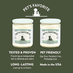 Pet's Favorite Scented Candles with a Cotton Wick, Clean Burning Pet Candles with a Natural Fiber Wick and 70 Hour Burn Time, Forest Pine Pack of 2