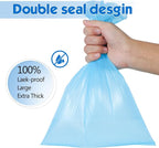 Dog Poop Bags Rolls: Large Leak Proof Hands Stay Clean Easy Tear 1140Count | Poop Bags for Dogs – Extra Thick Odor Control 13 x 9 in Dog Waste Bags Dispenser Daily Dog Walkers Outdoor Cleanup (Blue)