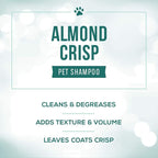 Nature's Specialties Almond Crisp Ultra Concentrated Dog Shampoo for Pets, Makes up to 8 Gallons, Natural Choice for Professional Groomers, Texturizing and Volumizing, Made in USA, 32 oz