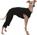 D Doggy Star Italian Greyhound Clothes High-Stretch Sleeveless Onesie for Styling (3XL,Coordi Black)