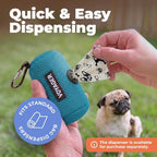 Best Pet Supplies Poop Bags for Dogs - White, 240 Count | Scented, Leak-proof, Easy-Tear perforations, 15 Thick Bags per roll, Outdoor Walking & Travel, Fits Standard Holders