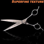 High-end Professional Dog Grooming Curved Scissors Pet Curved Shears 7 Inches Extremely Very Sharp Made Of Stainless Steel Alloy By Hand For Dog Cat Groomer