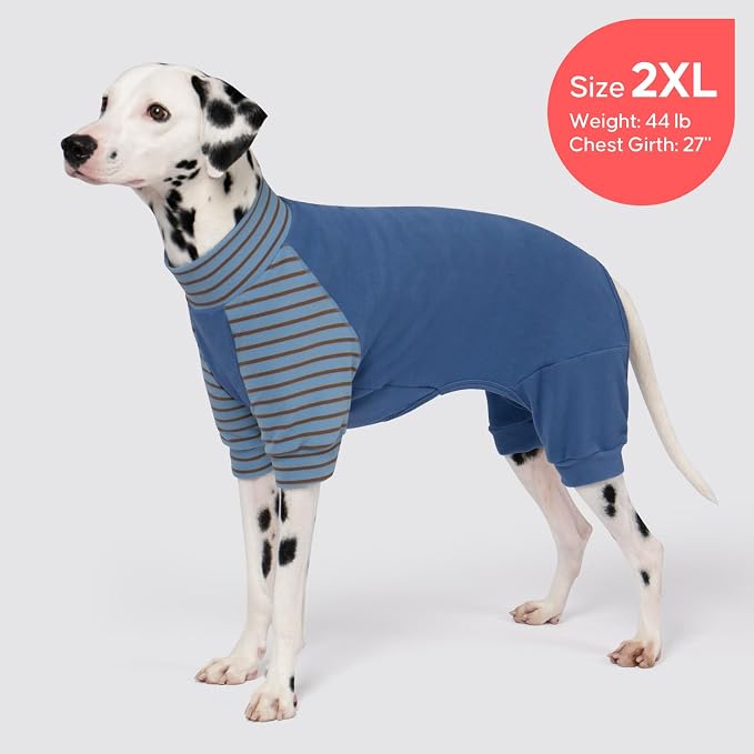 KYEESE Turtleneck Dog Pajamas for Small Medium Large Dogs Warm Dog Onesie | 4-Way Stretch, Lightweight & Breathable, Reduces Shedding, Gentle on Sensitive Skin, Recovery Support, Easy Potty Breaks