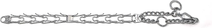Herm Sprenger HS Germany Prong Dog Training Collar with Quick Release Buckle Ultra-Plus Chrome Plated Steel Pet Pinch Collar No-Pull Collar for Dogs Anti Pull Training Collar Made in Germany Large