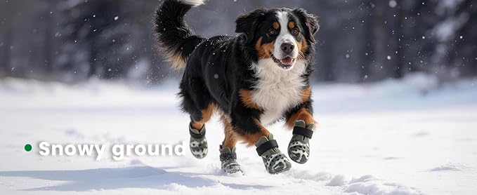 Dog Shoes for Hot Pavement - Comfortable Paw Protection for Medium & Large Dogs, Adjustable Strap & Non-Slip, Easy-Clean, Outdoor Sports Boots, Dog Booties for Summer Rain (Camouflage, XL)