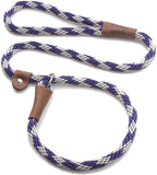 Mendota Pet Slip Leash - Dog Lead and Collar Combo - Made in The USA - Amethyst, 1/2 in x 4 ft - for Large Breeds