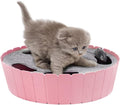Pawaboo Interactive Cat Toy with Running Mouse, Automatic Track Kitten Toy | Electronic Motion Cat Toy for Indoor Cats, Pop and Play Hide Seek Cats Toys Hunting Mouse for Kitty Play Exercise, Pink
