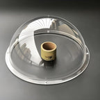 8 Inch 200mm Diameter Clear Crystal Dome Acrylic Cover, Transparent Camera Replacement Plastic Plexi Glass Lens Cap Dustproof Security Camera Dome Cover, Pet Dog Fence Window Skylight Window