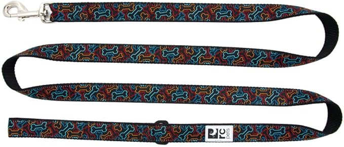RC Pets 3/4" x 6 ft Dog Leash, Bones