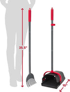 Arm & Hammer Pooper Scooper for Extra Large Dogs Heavy Duty, Outside Yard Dog Poop Scoop Pet Waste Clean Up with Bag Attachment - 2 Waste Bags Included | Includes 2 waste bags plus an attachment to hold them, keeps hands clean while picking up after pe...