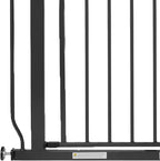 BalanceFrom Easy Walk-Thru Baby Safety Gate, Fits 29.1" to 33.8" Openings | with Hold-Open and Auto-Close – Adjustable Steel Barrier for Stairs, Doorways, and Hallways, No Drilling Installation
